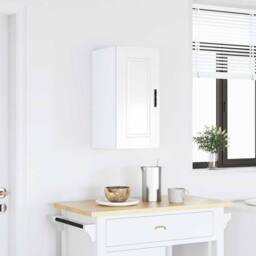 Berkfield Home Kitchen Wall Cabinet¬†Porto High Gloss White Engineered Wood - thumbnail 2