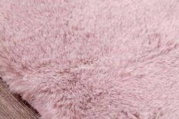 The Linen Consultancy TLC 5 Star Hotel Concept Tipped Luxury Faux Fur Pink Rug - Size: 80 cm x 150 cm - thumbnail 3