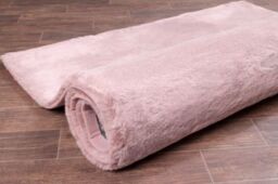 The Linen Consultancy TLC 5 Star Hotel Concept Tipped Luxury Faux Fur Pink Rug - Size: 80 cm x 150 cm - thumbnail 2
