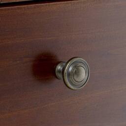 FORGEVIO Chest of Drawers Large Wide 3 over 4 French Hardwood in Dark Brown - Size: 0.6m2 - thumbnail 6