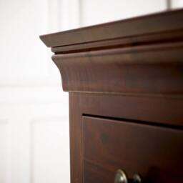 FORGEVIO Chest of Drawers Large Wide 3 over 4 French Hardwood in Dark Brown - Size: 0.6m2 - thumbnail 5