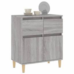 Berkfield Home Sideboard Grey Sonoma 60x35x70 cm Engineered Wood - Size: 60 x 35 x 70 cm - thumbnail 4