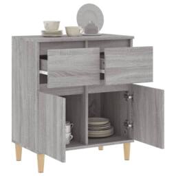 Berkfield Home Sideboard Grey Sonoma 60x35x70 cm Engineered Wood - Size: 60 x 35 x 70 cm - thumbnail 5