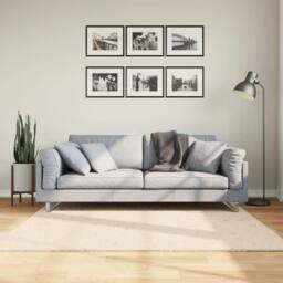 Berkfield Home Rug HUARTE Short Pile Soft & Washable Beige 160x160 cm - Size: Medium - thumbnail 2