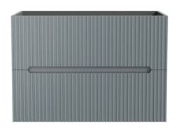 Vente-unique Fluted Wall-Hung Vanity Unit In Sky Blue - 80 Cm - PAVANI - thumbnail 2