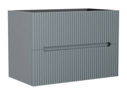 Vente-unique Fluted Wall-Hung Vanity Unit In Sky Blue - 80 Cm - PAVANI - thumbnail 6