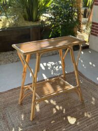 Nordlys Natural Rattan Console Table in Brown - thumbnail 8