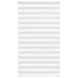 Berkfield Home Zebra Blind White 130x230 cm Fabric Width 125.9 cm Polyester - thumbnail 1