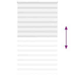 Berkfield Home Zebra Blind White 130x230 cm Fabric Width 125.9 cm Polyester - thumbnail 5