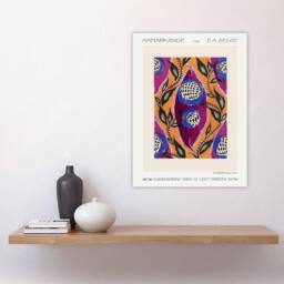 "Artery8 Oriental Style Flower Pattern Vintage Wall Art Print Eugene Seguy - Size: W12"" x H16""" - thumbnail 4