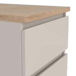 Furniture To Go Naia Bedside 2 Drawers in Beige - thumbnail 6
