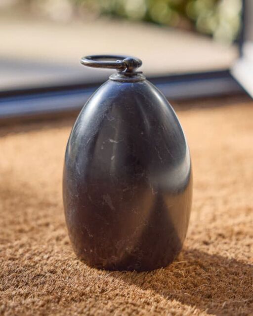 Dibor Contemporary Black Marble Door Stopper Heavy Weight Decorative Door Stop - image 1