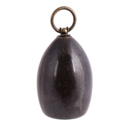 Dibor Contemporary Black Marble Door Stopper Heavy Weight Decorative Door Stop - thumbnail 2