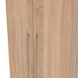 Ready Assembled 2 U Carlton 2 Door 2 Drawer Wardrobe (Ready Assembled) in Light Oak - Size: Large - thumbnail 5