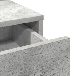 Berkfield Home Dressing Table with Drawers - Concrete Grey, 100x41x140 cm in Grey - Size: 100 x 41 x 140 cm - thumbnail 9