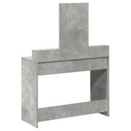 Berkfield Home Dressing Table with Drawers - Concrete Grey, 100x41x140 cm in Grey - Size: 100 x 41 x 140 cm - thumbnail 8