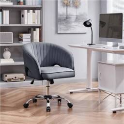 Kelvenix Home Office Desk Chair Dark Gray in Dark Grey - Size: 0.6m2 - thumbnail 5