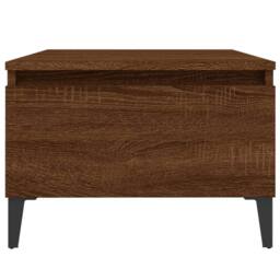 Berkfield Home Side Table Brown Oak 50x46x35 cm Engineered Wood - Size: 50 x 46 x 35 cm - thumbnail 6