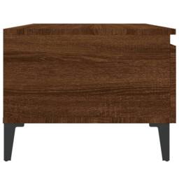 Berkfield Home Side Table Brown Oak 50x46x35 cm Engineered Wood - Size: 50 x 46 x 35 cm - thumbnail 8