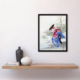 Artery8 Ogata Gekko Framed Wall Art Print The Fox Spirit Geisha Dance - Size: A4 - thumbnail 2