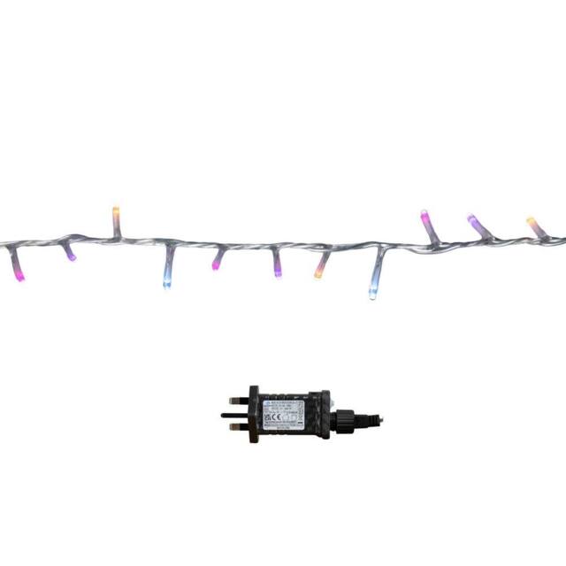 Samuel Alexander 50m LED TreeBrights String Lights with Timer in Rainbow on Clear Cable - image 1
