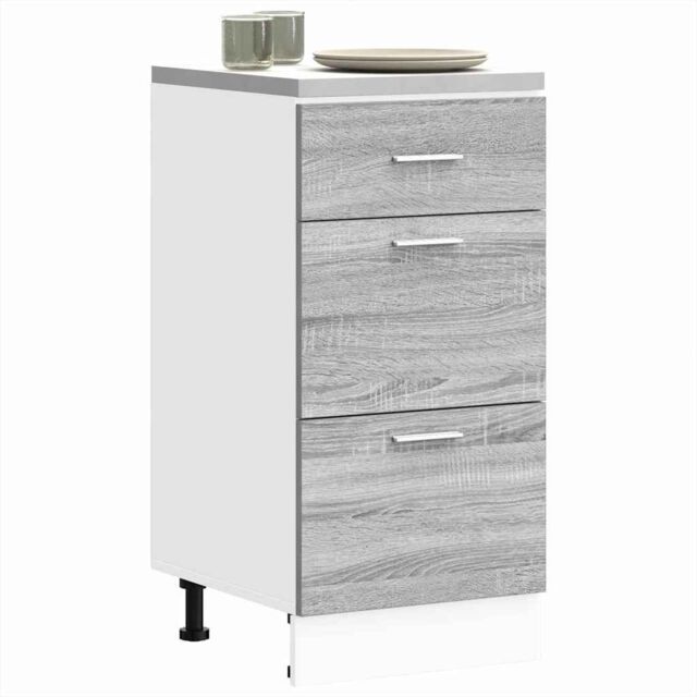 Berkfield Home Bottom Cabinet Grey Sonoma 40x46x81.5 cm Engineered Wood - image 1