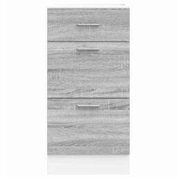 Berkfield Home Bottom Cabinet Grey Sonoma 40x46x81.5 cm Engineered Wood - thumbnail 4