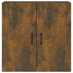 Berkfield Home Wall Cabinet Smoked Oak 60x31x60 cm Engineered Wood in Brown - Size: 60 x 31 x 60 cm - thumbnail 3