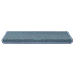 Berkfield Home Decorative Carpet Stair Treads 15 pcs 65x21x4 cm Blue - Size: Medium - thumbnail 4