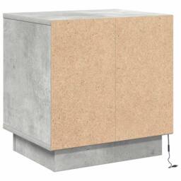 Berkfield Home Modern Bedside Cabinet with LED Lights Concrete Grey 44x34, 5x45 cm - thumbnail 8