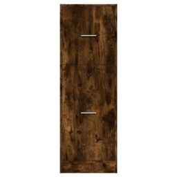 Berkfield Home Apothecary Cabinet Smoked Oak 40x41x118 cm Engineered Wood in Brown - Size: 40 x 41 x 118 cm - thumbnail 5