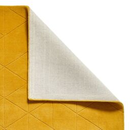The Rug Shop UK Yellow Luxurious Modern Easy to clean Machine Made Chequered Area Rug - Size: 150 cm x 230 cm - thumbnail 2