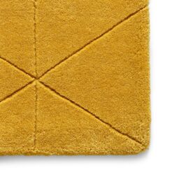 The Rug Shop UK Yellow Luxurious Modern Easy to clean Machine Made Chequered Area Rug - Size: 150 cm x 230 cm - thumbnail 3