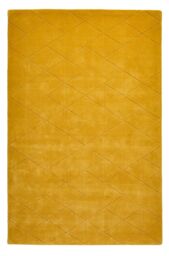 The Rug Shop UK Yellow Luxurious Modern Easy to clean Machine Made Chequered Area Rug - Size: 150 cm x 230 cm - thumbnail 8