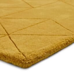 The Rug Shop UK Yellow Luxurious Modern Easy to clean Machine Made Chequered Area Rug - Size: 150 cm x 230 cm - thumbnail 5