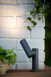Lucide 'TATUM' Non Dimmable Tiltable Modern Garden Outdoor LED Spotlight in Black - thumbnail 4