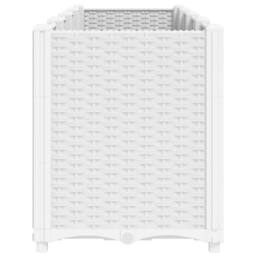 Berkfield Home Garden Planter White 160x40x53 cm PP - Size: 160 x 40 x 53 cm - thumbnail 4