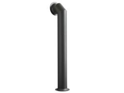 OKO Bio Ethanol Fires OKO Extra Tall Angled Decorative Metal Stove Pipe in Charcoal Grey in Dark Grey - thumbnail 2