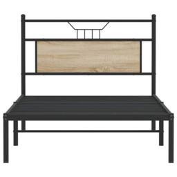 Berkfield Home Bed Frame without Mattress Sonoma Oak 100x190 cm Engineered Wood in Brown - thumbnail 6