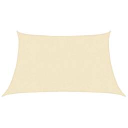 Berkfield Home Sunshade Sail 160 g/m ² Cream 3/4x2 m HDPE in Beige - thumbnail 2