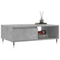 Berkfield Home Decorative Coffee Table Concrete Grey 90x60x35 cm Engineered Wood - Size: 90 x 60 x 35 cm - thumbnail 1
