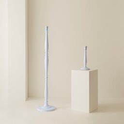 ValueLights Victoria Traditional Wooden Stem Table Lamp Base in White - thumbnail 6