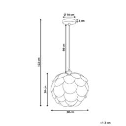 Wyld and Coco Natural Bamboo Acorn Pendant Lamp - thumbnail 3