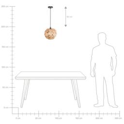 Wyld and Coco Natural Bamboo Acorn Pendant Lamp - thumbnail 7