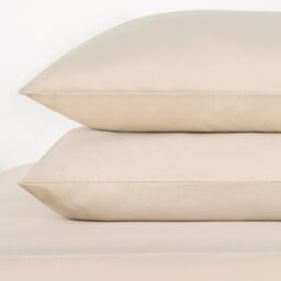 OHS 2 Pack Soft Microfibre Wrinkle Resistant Housewife Pillowcases in Natural - Size: Standard Pillow Case - thumbnail 1
