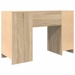Berkfield Home Desk Sonoma Oak 120x42x76 cm Engineered Wood in Brown - Size: 120 x 42 x 76 cm - thumbnail 8