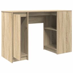 Berkfield Home Desk Sonoma Oak 120x42x76 cm Engineered Wood in Brown - Size: 120 x 42 x 76 cm - thumbnail 5