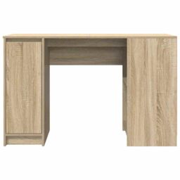Berkfield Home Desk Sonoma Oak 120x42x76 cm Engineered Wood in Brown - Size: 120 x 42 x 76 cm - thumbnail 6