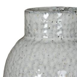 Lemon Pavilion Furniture and Decor Cairn Dimple Large Vase - Ceramic - L18 x W18 x H37 cm - White - thumbnail 3