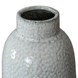 Lemon Pavilion Furniture and Decor Cairn Dimple Large Vase - Ceramic - L18 x W18 x H37 cm - White - thumbnail 2